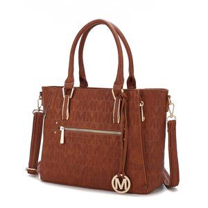 9824 Crossbody Shoulder Bag – PU Leather Top Handle Pocketbook – Roomy Tote